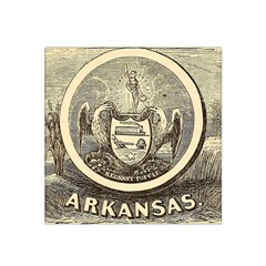 State Seal Of Arkansas, 1853 Satin Bandana Scarf by abbeyz71