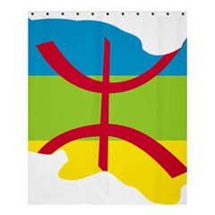 Kabylie Flag Map Shower Curtain 60  X 72  (medium)  by abbeyz71