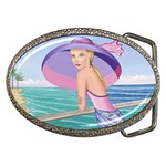 Palm Beach Purple Fine Art Sharon Tatem Fashion Apparel and Products Belt Buckle