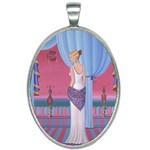 Palm Beach Perfume Art Collection Oval Necklace