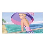 Palm Beach Purple Fine Art Sharon Tatem Fashion Apparel and Products Satin Shawl