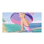 Palm Beach Purple Fine Art Sharon Tatem Fashion Apparel and Products Satin Wrap