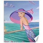 Palm Beach Purple, Fine Art Printed Product, Wearable art, Sharon Tatem Fashion,Apparel and Products Canvas 8  x 10 