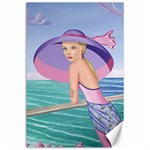 Palm Beach Purple, Fine Art Printed Product, Wearable art, Sharon Tatem Fashion,Apparel and Products Canvas 24  x 36 