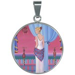 Palm Beach Perfume Art Collection 30mm Round Necklace