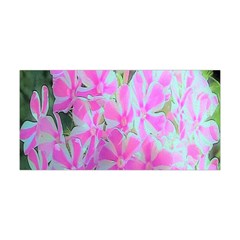 Hot Pink And White Peppermint Twist Garden Phlox Yoga Headband by myrubiogarden