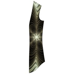 Fractal Silver Waves Texture Drape Collar Cardigan by Wegoenart
