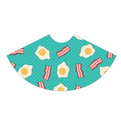 Bacon And Egg Pop Art Pattern A-line Skater Skirt by Valentinaart