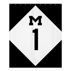 Michigan Highway M-1 Shower Curtain 60  X 72  (medium)  by abbeyz71