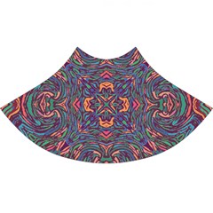 Tile Repeating Colors Textur Perfect Length Midi Skirt by Pakrebo