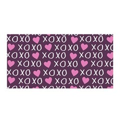 Xo Valentines Day Pattern Satin Wrap by Valentinaart