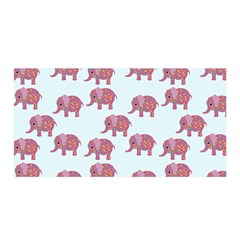 Pink Flower Elephant Satin Wrap by snowwhitegirl