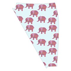 Pink Flower Elephant Midi Wrap Pencil Skirt by snowwhitegirl