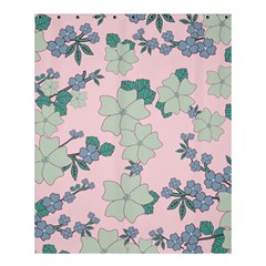 Vintage Floral Lilac Pattern Pink Shower Curtain 60  X 72  (medium)  by snowwhitegirl