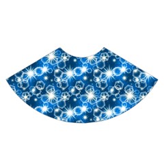Star Hexagon Blue Deep Blue Light A-line Skirt by Pakrebo