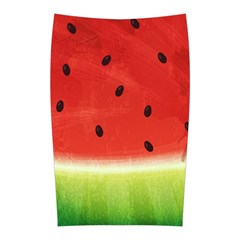 Juicy Paint Texture Watermelon Red And Green Watercolor Midi Pencil Skirt by genx