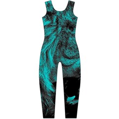 Angry Male Lion Predator Carnivore Long Sleeve Catsuit by Sudhe