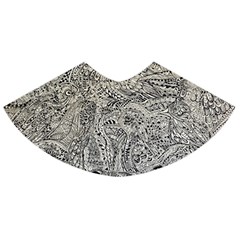 Zentangle Bird Skater Skirt by 100rainbowdresses