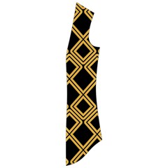 Arabic Pattern Gold And Black Drape Collar Cardigan by Nexatart