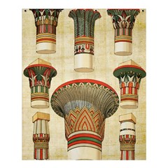 Egyptian Architecture Column Shower Curtain 60  X 72  (medium)  by Sapixe