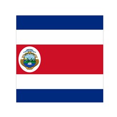 National Flag Of Costa Rica Small Satin Scarf (square) by abbeyz71