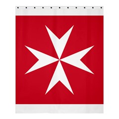 Civil Ensign Of Malta Shower Curtain 60  X 72  (medium)  by abbeyz71