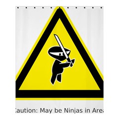 Ninja Signs Symbols Sword Fighter Shower Curtain 60  X 72  (medium)  by Sudhe