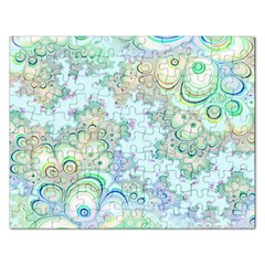 Pattern Background Floral Fractal Rectangular Jigsaw Puzzl