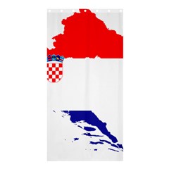 Croatia Country Europe Flag Shower Curtain 36  X 72  (stall)  by Sapixe