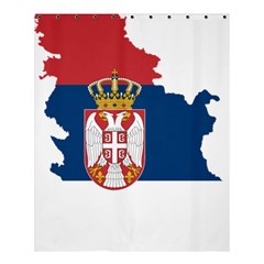 Serbia Country Europe Flag Borders Shower Curtain 60  X 72  (medium)  by Sapixe