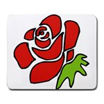 Artistic Red Rose Large Mousepad