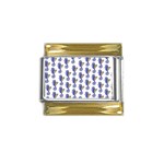Seahorses Jewelry Gold Trim Italian Charm (9mm)