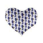 Seahorses Housewares Standard 16  Premium Heart Shape Cushion 