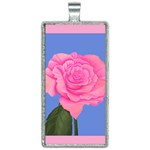 Roses Womens Fashion Rectangle Necklace
