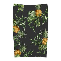 Pineapples Pattern Velvet Midi Pencil Skirt by Sobalvarro
