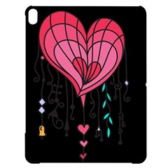 Heart Dangle Design Apple Ipad Pro 12 9   Black Uv Print Case by evolutiondesignuk