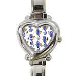 SILOsEAHORS Heart Italian Charm Watch