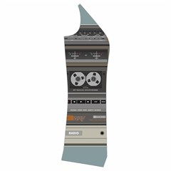 Radio Cassette Speaker Sound Audio Cropped Button Cardigan by Simbadda