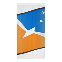 Waving Flag Of Tierra Del Fuego Province, Argentina Shower Curtain 36  X 72  (stall)  by abbeyz71