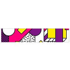 Memphis Colorful Background With Stroke Small Flano Scarf