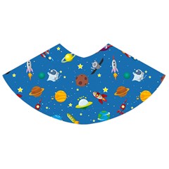 Space Rocket Solar System Pattern Skater Skirt