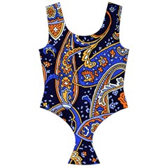 Vintage Retro Texture Decoration Pattern Color Circle Ornament Art Design Bright Symmetry Style  Off Shoulder Velour Bodysuit  by Vaneshart