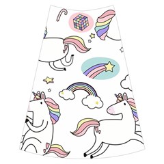 Cute Unicorns With Magical Elements Vector Full Length Maxi Skirt by Sobalvarro