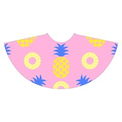 Pop Art Pineapple Seamless Pattern Vector Velvet Skater Skirt by Sobalvarro