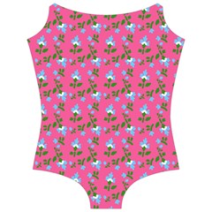 Carnation Pattern Pink Camisole Leotard 