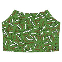 Pepe The Frog Face Pattern Green Kekistan Meme Summer Cropped Co-ord Set by snek