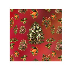 Wonderful Vintage Christmas Design Small Satin Scarf (square) by FantasyWorld7