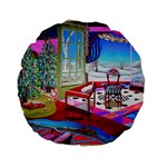 Christmas Ornaments and Gifts Standard 15  Premium Flano Round Cushion 