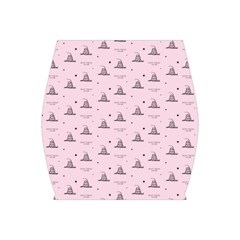 Gadsden Flag Standard Color Pink Gadsden Flag Pattern3 Stars K Gadsden Flag Pattern3 Black Background Bodycon Skirt by snek