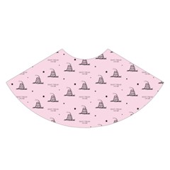 Gadsden Flag Standard Color Pink Gadsden Flag Pattern3 Stars K Gadsden Flag Pattern3 Black Background A-line Skirt by snek